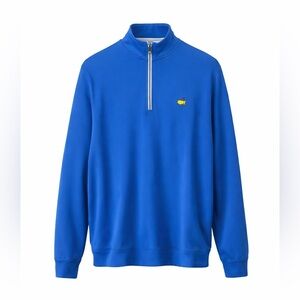 Masters Tech Performance Quarter‎ Zip Pullover Blue Men’s XL Golf Layer